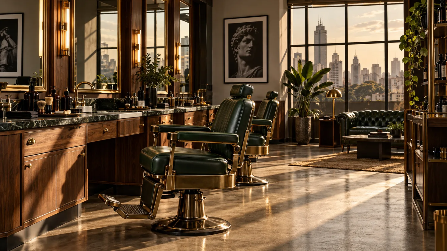 Ambiente ilustrativo da barbearia Navalha 47